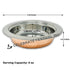 Decorative yet functional copper steel entrée bowl – ideal for dinner settings