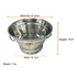Heavy Duty Stainless Strainer / Rice Jali Stainless Steel  22"