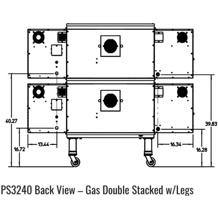 Middleby Marshall PS3240 Traditional Impingement Conveyor – 40″ Cook Chamber - Single/Double/Triple Stack options Available