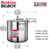 Hawkins Bigboy Aluminum Pressure Cooker - Bigboy Series and Regular : 22, 18, 14, 12, 8, 6.5 Liter sizes