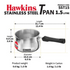 Hawkins Stainless Steel T Pan Without Lid