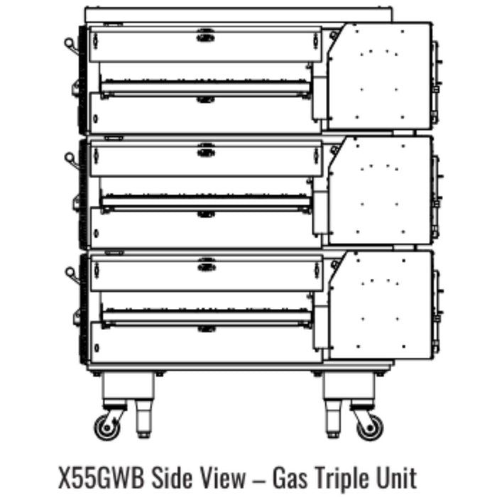 Middleby Marshall X55GWB X-Series Wide Body Gas Conveyor Oven - Single/Double/Triple Stack options Available