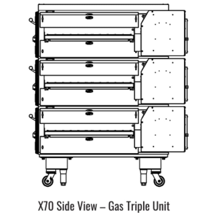 Middleby Marshall X70 X-Series Gas Conveyor Oven - Single/Double/Triple Stack options Available