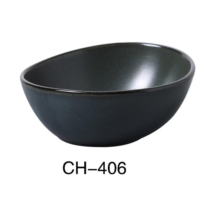 Yanco CH-406 Champs SALAD / SOUP BOWL 10 OZ , Porcelain, Matte Glaze, (3Dz)