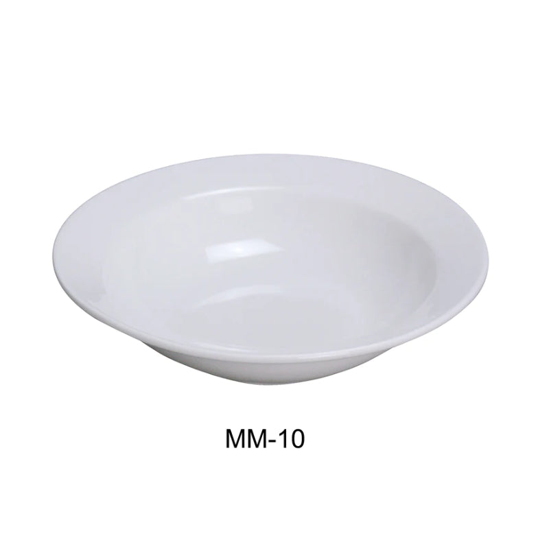 Yanco MM-10 6 3/8" Grapefruit, Embossed Pattern Bone, White Durable China 6 Oz, Pack of 36 (3 Dz)