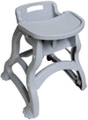 HIGH CHAIR WITH TRAY GREY