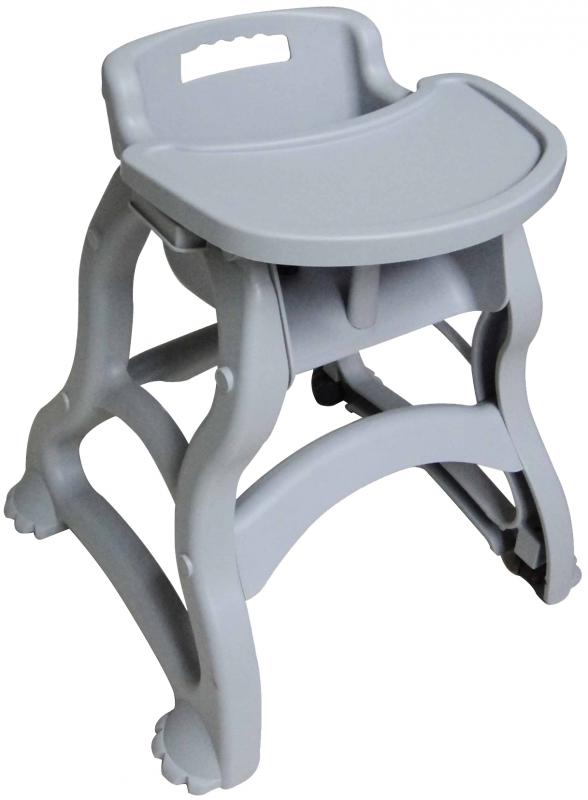 HIGH CHAIR WITH TRAY GREY
