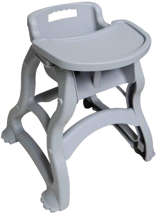 HIGH CHAIR WITH TRAY GREY