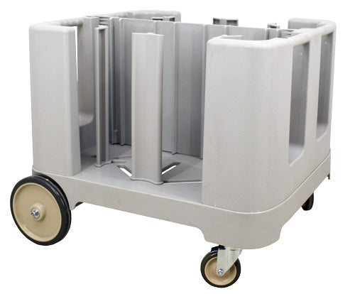 Omcan Polypropylene Dish Caddy with Adjustable Dividers and Vinyl Cover – Grey