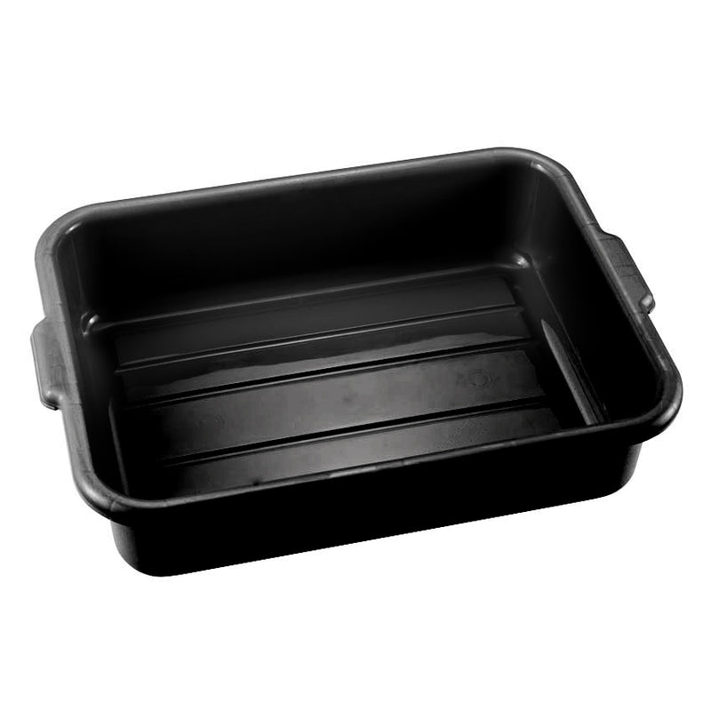 Omcan 21.5″ x 15.5″ x 5″ Polypropylene Standard Black Bus Box