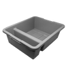 Omcan 21″ x 17″ x 7″ Polypropylene Gray Divided Bus Box / Dish Box