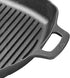 CAGP Series FireIron Round Cast Iron Grill Pan with Helper Handle by Winco