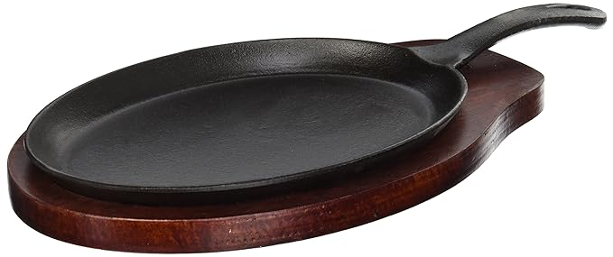 Winco FS-2 Fajita Server Set, 2-pcs, Cast Iron (Price/Set)