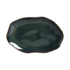 Porto Brasil Bio Shallow Oval Platter 11.81 in. Stoneware Oceano ( Case of 12)