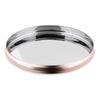 13" Copper and Stainless Steel Sovereign Thali – Handcrafted Hammered Serving Plate