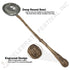 Deep 13" Buffet Ladle with Ergonomic Copper Handle