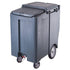 Cambro Ice Caddy 200 lb Towable Ice Transport Cart with Large Wheels and Swivel Casters
