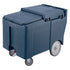 Cambro Ice Caddy 175 lb with Large Wheels and Swivel Casters for Commercial Ice Transport
