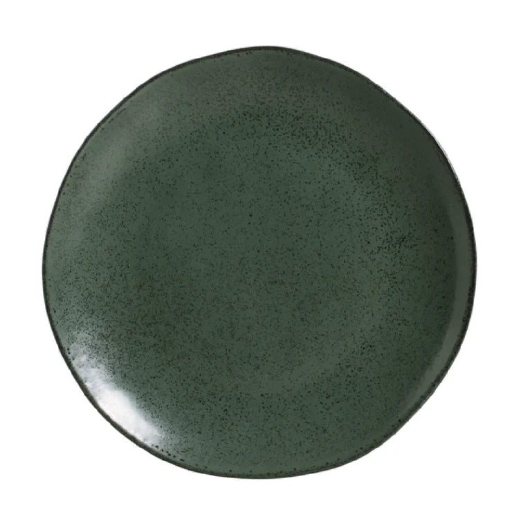 Porto Brasil Organic Plates Stoneware Greenery ( Case of 12)