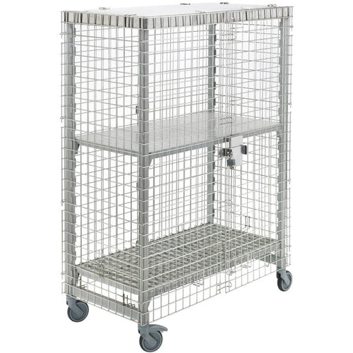 Cambro Camshelving Premium Security Mobile Shelving Unit 24"X 48"X 67"   – Speckled Gray