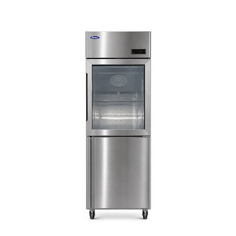 Atosa MCF8607G1 Commercial Reach-In Freezer with Half Glass and Half Solid Doors – 21.4 cu. ft.