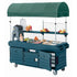 Cambro Kiosk Six Panel Serving Cart with Canopy for Commercial Foodservice