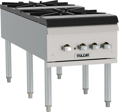 Vulcan VSP200F Natural Gas 2 Burner Stock Pot Range - 220,000 BTU