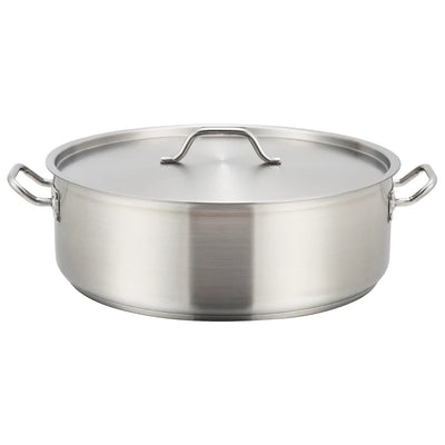 Winco Stainless Steel Tri-Ply Braziers with Cover