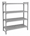 Cambro Camshelving® 24" x 48" x 78" Elements XTRA Stationary Shelving Unit with Premium Drying Shelves