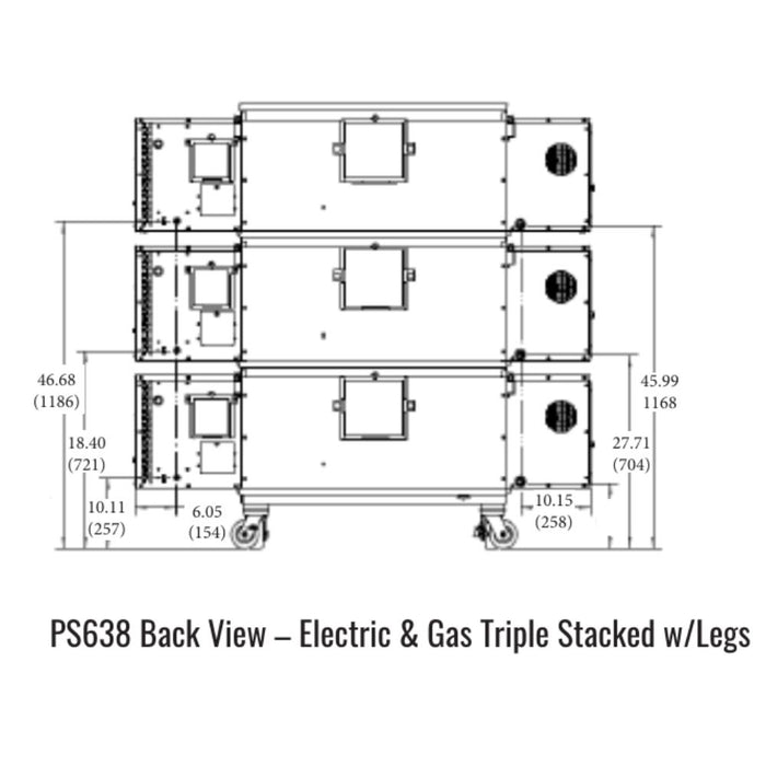 Middleby Marshall PS638 Gas or Electric WOW! Impingement Conveyor Oven - Single/Double/ Triple Stack options Available