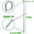 Stainless Steel Skewers Closed-hook in Multiple Sizes - 12", 15", 18",21",24" length