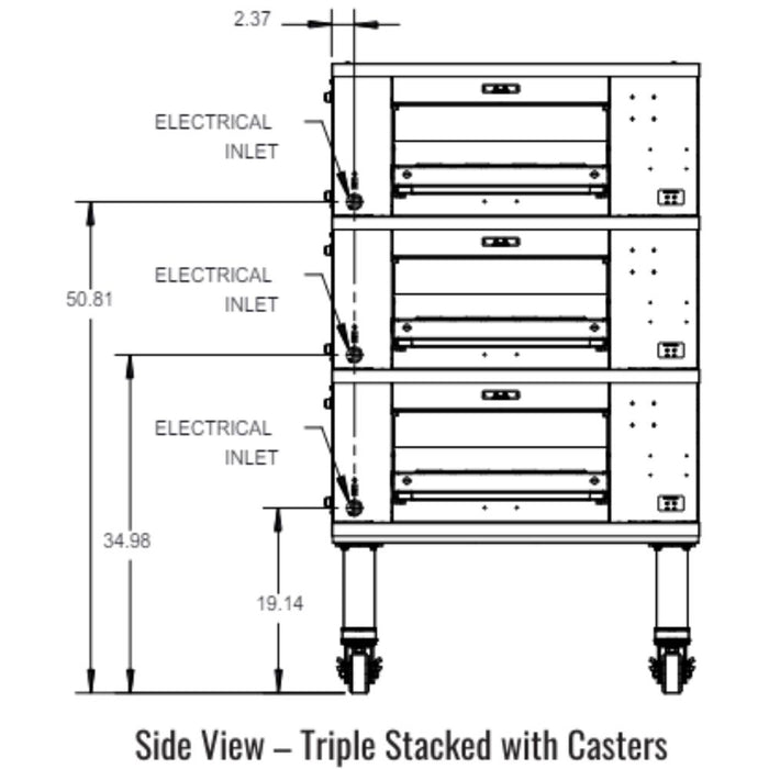 Middleby Marshall DZ55T CTX Electric Infrared Conveyor Oven - Single/Double/Triple/Quad Stack options Available