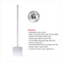Mixing Paddle - Heavy Stainless Steel Rod Palta (Different length size available)