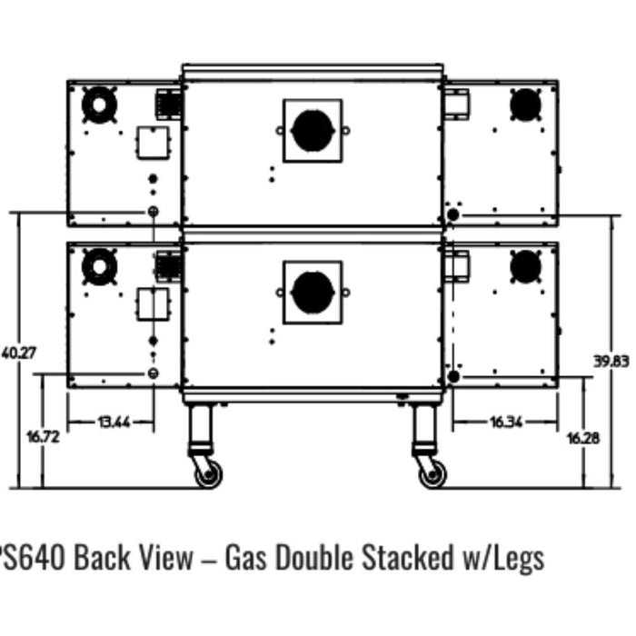 Middleby Marshall PS640 Electric or Gas WOW! Impingement Conveyor Oven - Single/Double/Triple Stack options Available