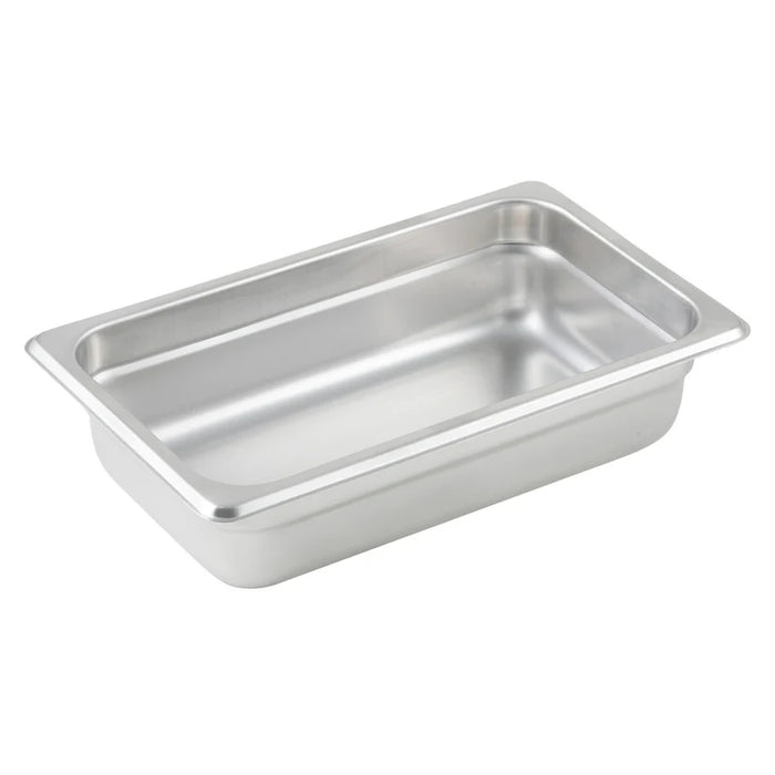 Winco Anti-Jam Steam Pan, 25 Gauge Stainless Steel (Price/Piece)- Available in Different Sizes