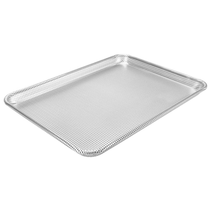 Sheet Pan, Fully Perforated, 16 Gauge, Glazed, Aluminum by Winco