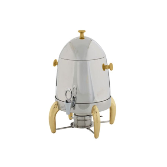 903A Virtuoso Stainless Steel Coffee Urn with Gold Legs 3 Gallon by Winco