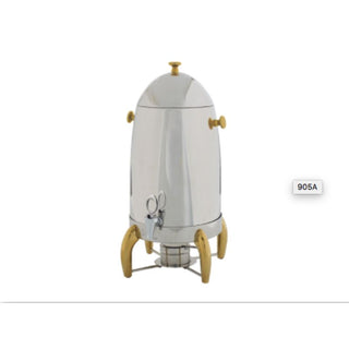 Winco 905A Virtuoso Coffee Urn, 5gal, Gold Accent (Price/Set)
