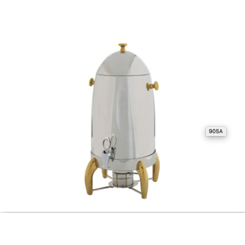 Winco 905A Virtuoso Coffee Urn, 5gal, Gold Accent (Price/Set)