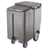 Cambro Ice Caddy 200 lb Towable Ice Transport Cart with Large Wheels and Swivel Casters