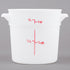 Cambro Poly Round Food Storage Container White ( Case of 12 )