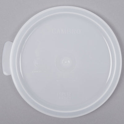 Cambro Translucent 1 Quart Round Food Storage Lid ( Case of 12 )