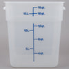 Cambro CamSquares 18 Quart Food Storage Container Translucent ( Case of 6 )