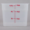 Cambro Translucent 6 Quart Square Food Storage Container ( Case of 6 )