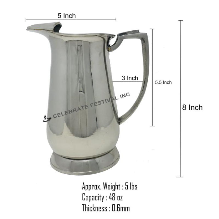 Stainless Steel Maharaja Water Pitcher