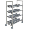 Cambro Camshelving Premium Pan and Peel Rack Mobile Unit 24"X 48"X 75"– Speckled Gray
