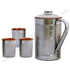 Traditional Handcrafted Copper Jug with Polished Steel Exterior