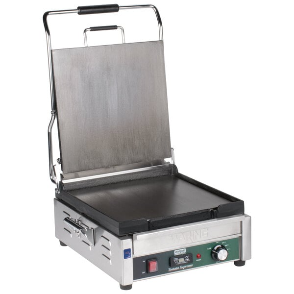 Waring WFG275T Tostato Supremo Smooth Top & Bottom Panini Sandwich Grill with Timer