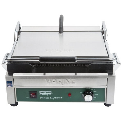 Waring WPG250B Panini Supremo Grooved Top & Bottom Panini Sandwich Grill