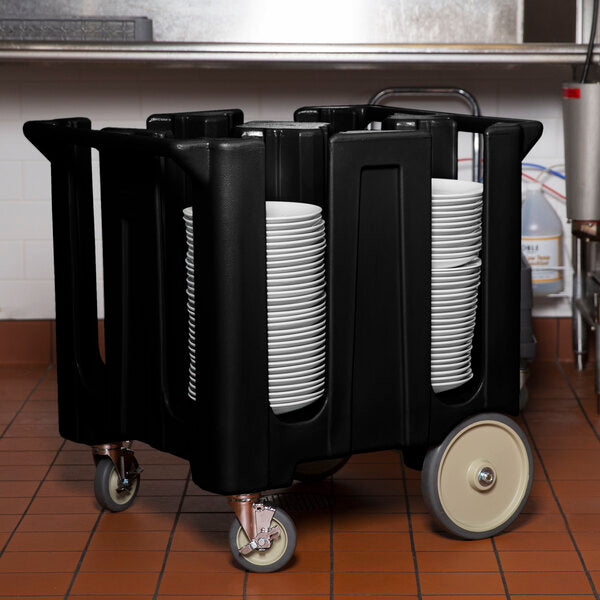 Cambro Commercial Enclosed Dish Cart for Safe Plate Storage and Transport